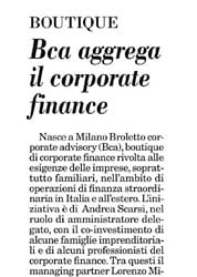Broletto Corporate Advisory Press Release Italia Oggi 2021 03 24