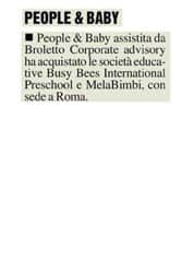 Broletto Corporate Advisory Press Release MIlano Finanza 2021 12 15